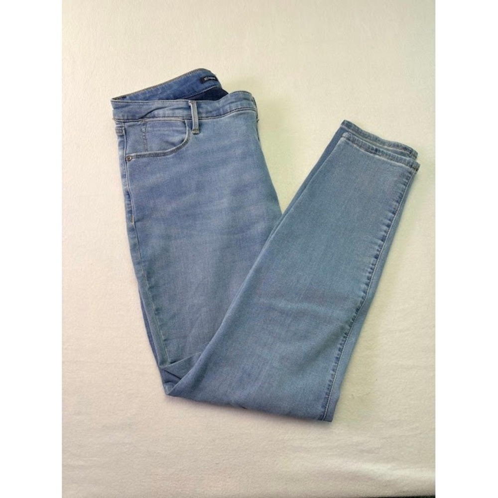 Talbots Jeggings Women 16 Light Blue Stretch High Rise Skinny Jeans